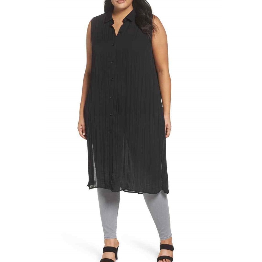Sleeveless Duster Shirt